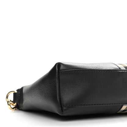 Burberry Horseferry Check Small Chichester Crossbody Clutch Bag Black 10 of 12