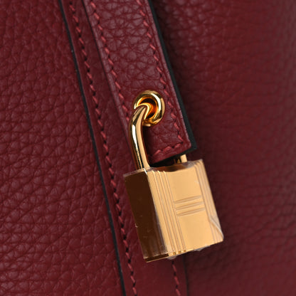Hermes Taurillon Clemence Picotin Lock 18 PM Rouge H 11 of 11