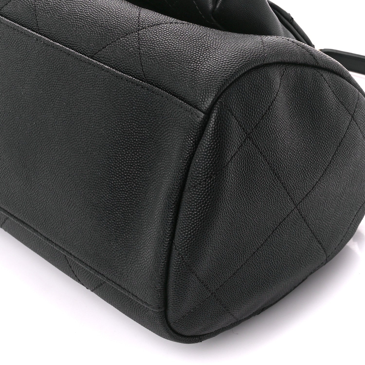 Chanel Caviar Lambskin Quilted In The Loop Bowling Bag Black 12 of 12