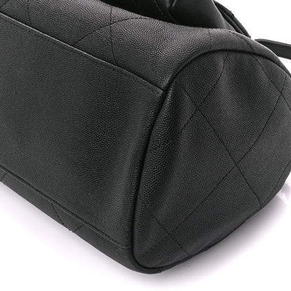 Chanel Caviar Lambskin Quilted In The Loop Bowling Bag Black 12 of 12