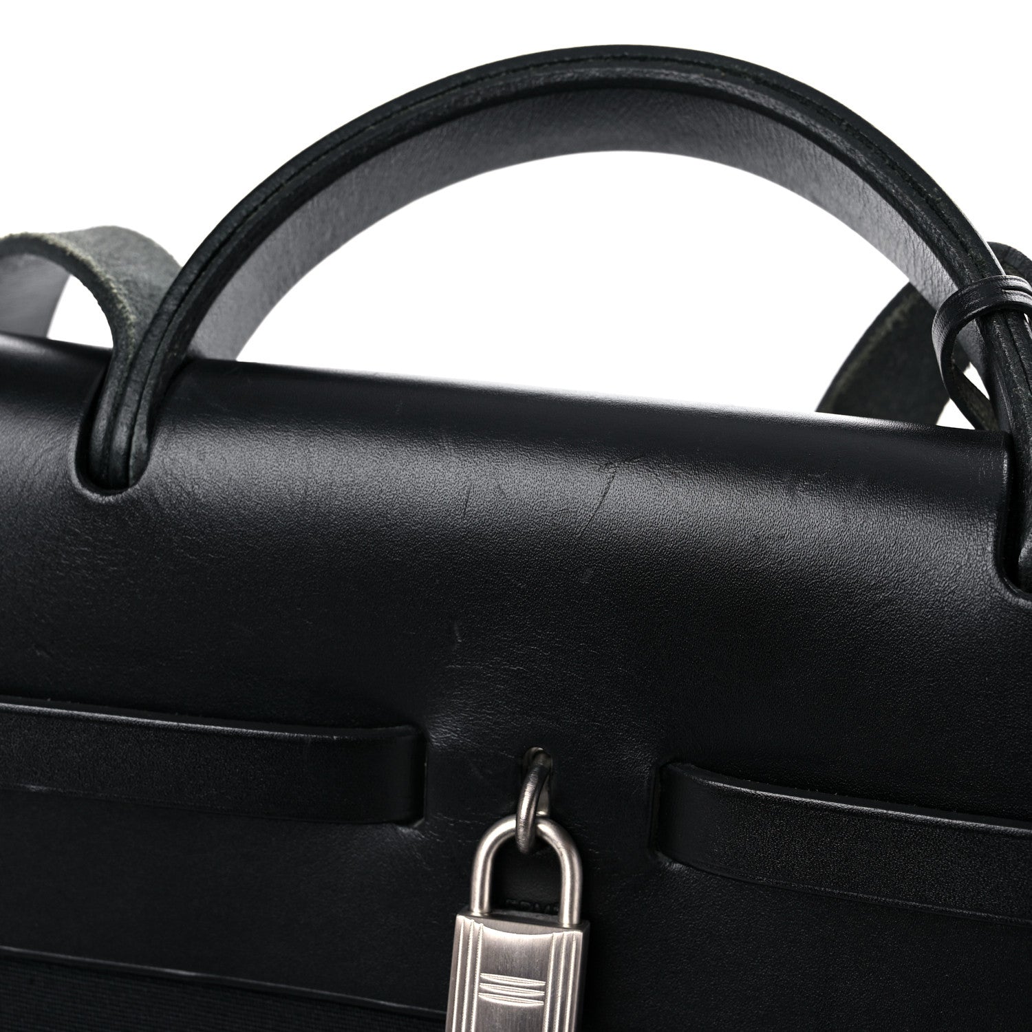 Hermes Toile Vache Hunter Herbag 50 Black 21 of 27