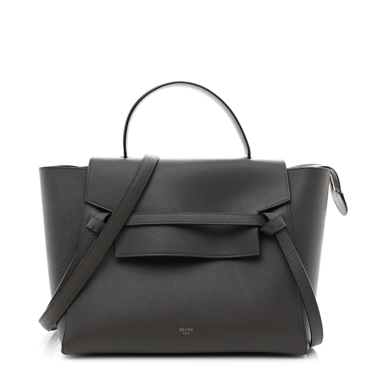Celine Grained Calfskin Mini Belt Bag Grey 1824414 – FASHIONPHILE