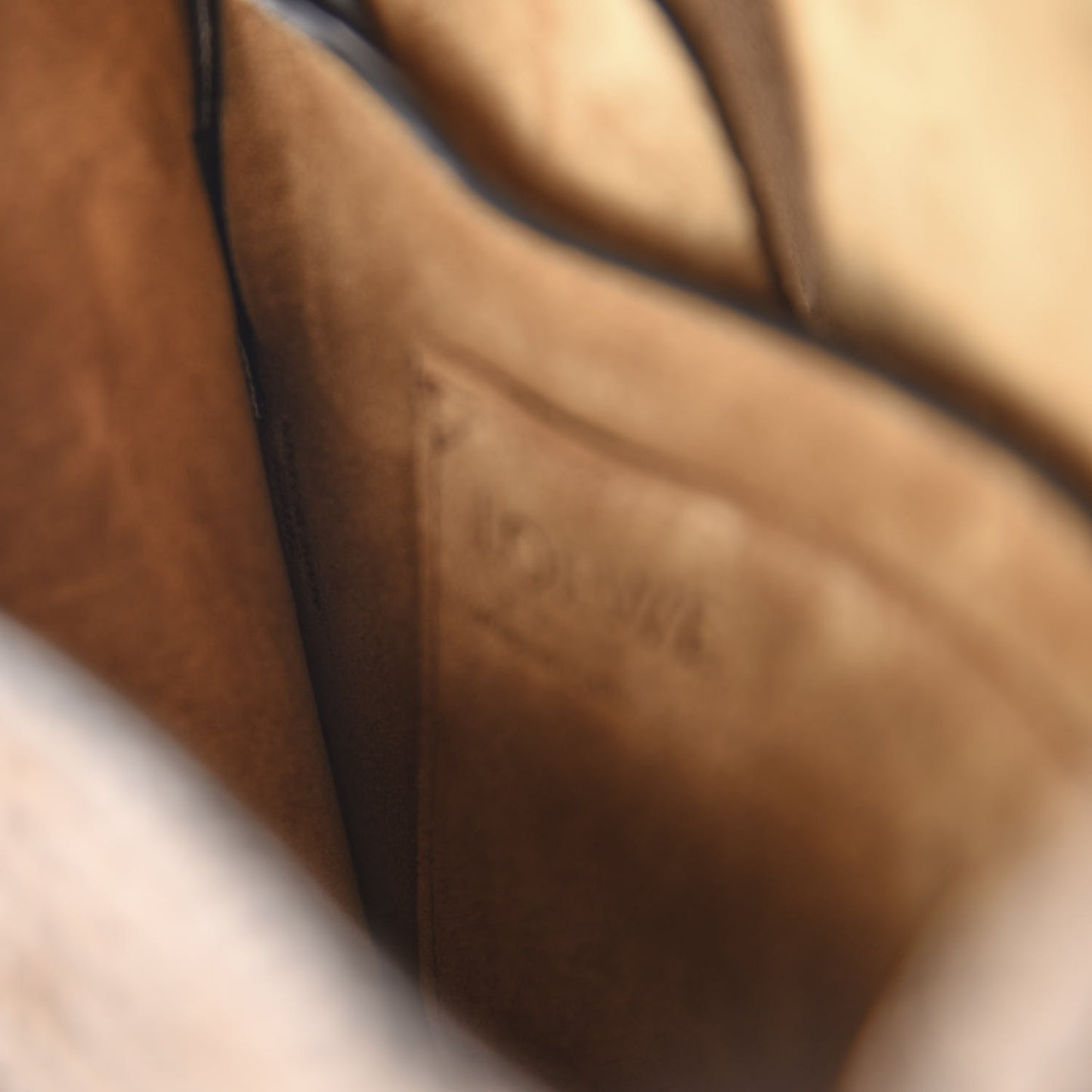 Calfskin Tweed Small Gate Crossbody Bag Tan