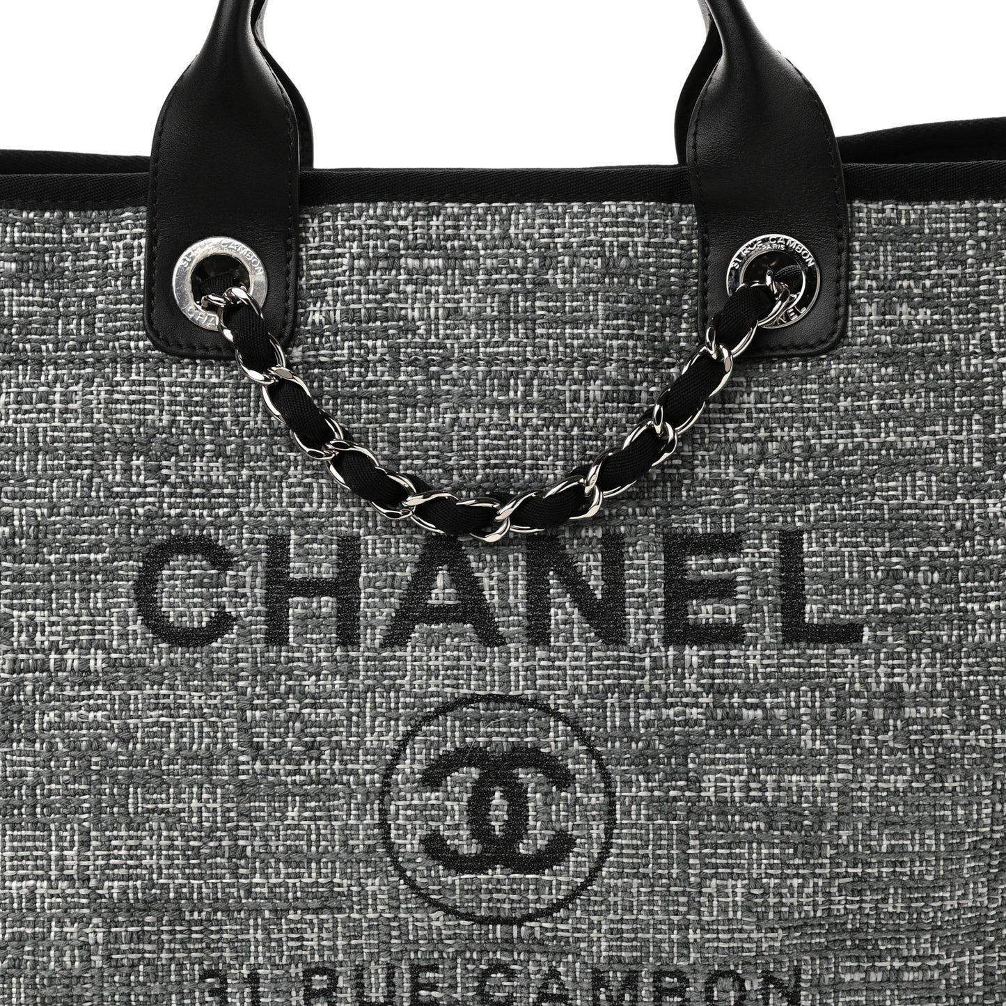 Canvas Medium Deauville Tote Charcoal