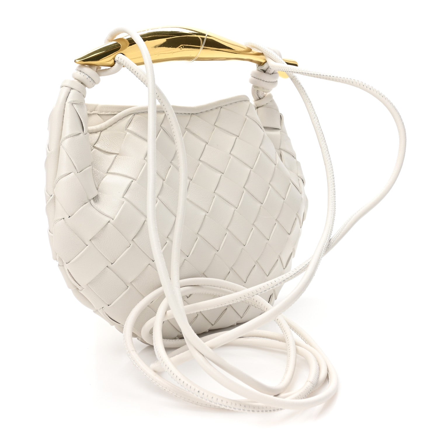 Bottega Veneta Nappa Intrecciato Mini Sardine Bag Chalk 3 of 9