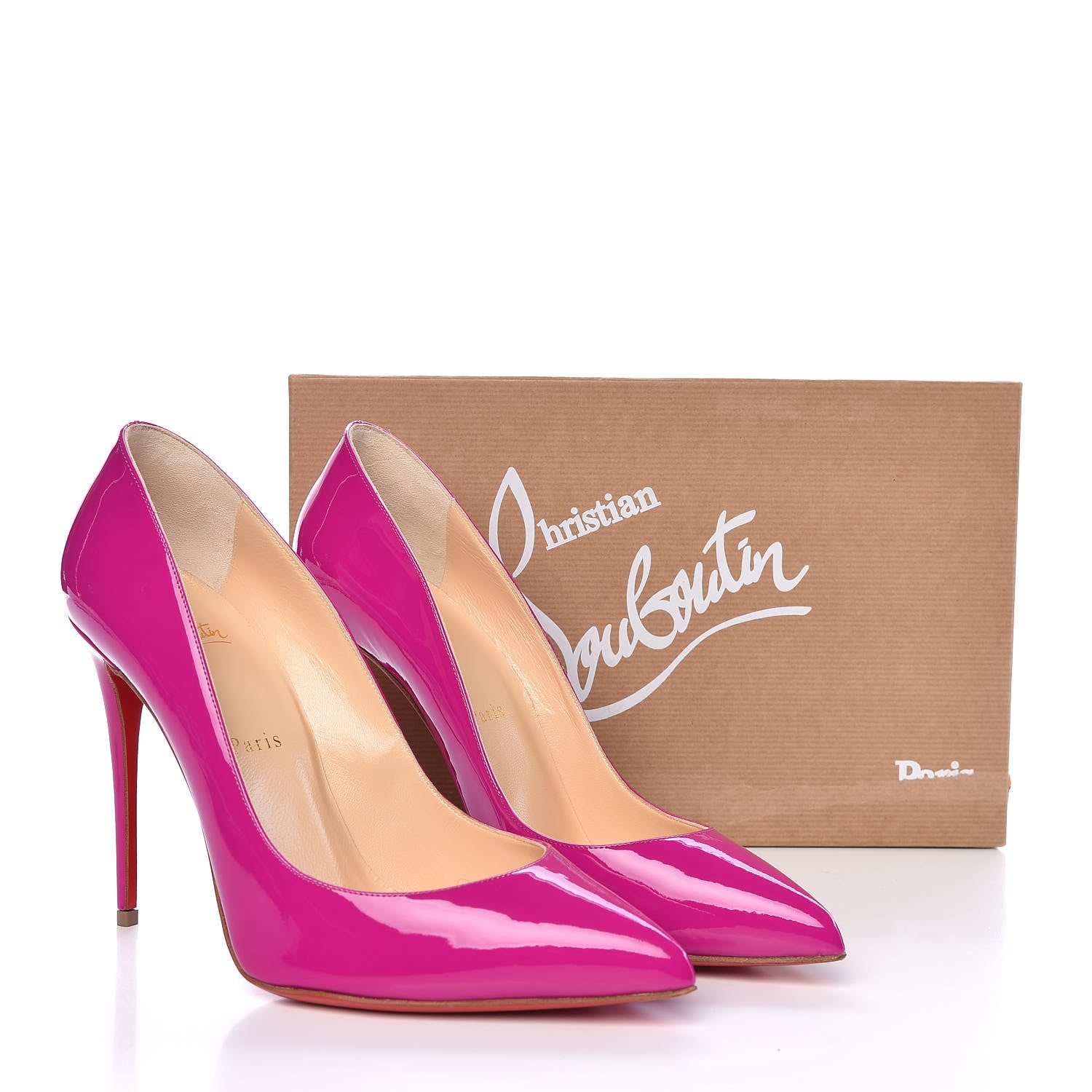 Christian Louboutin Patent Pigalle Follies 100 Pumps 39.5 Rose Indien 8 of 8