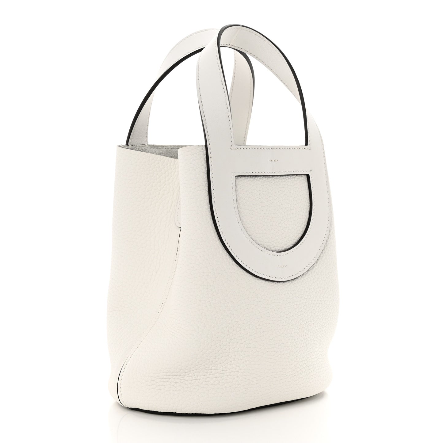 Taurillon Clemence Swift In-The-Loop 18 Bag New White