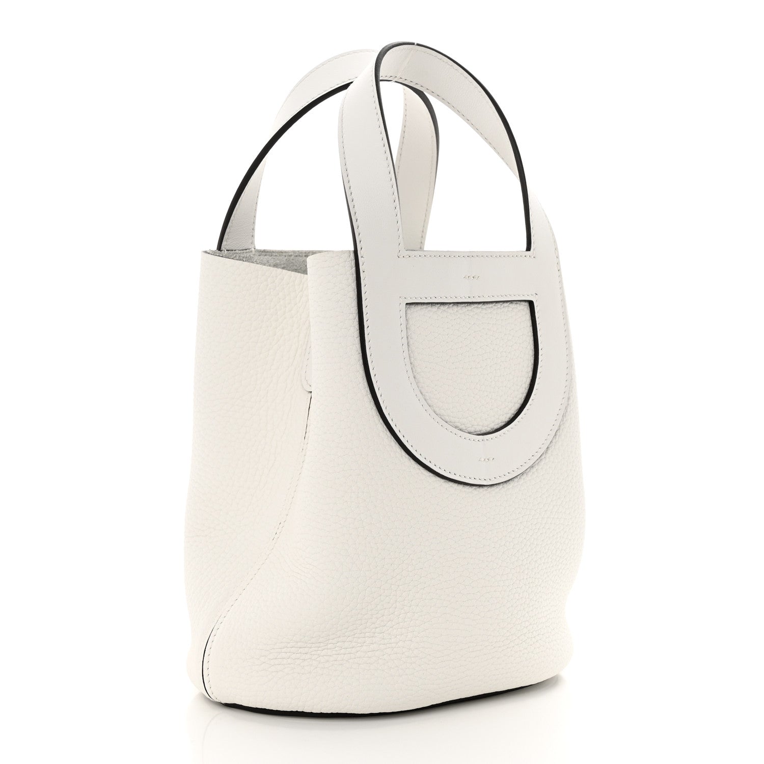 Hermes Taurillon Clemence Swift In-The-Loop 18 Bag New White 3 of 12