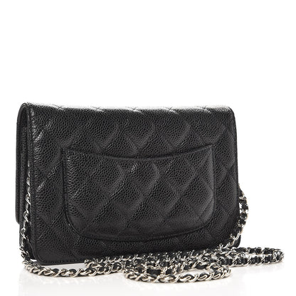 Chanel Caviar Quilted Wallet On Chain WOC Black 3 of 9