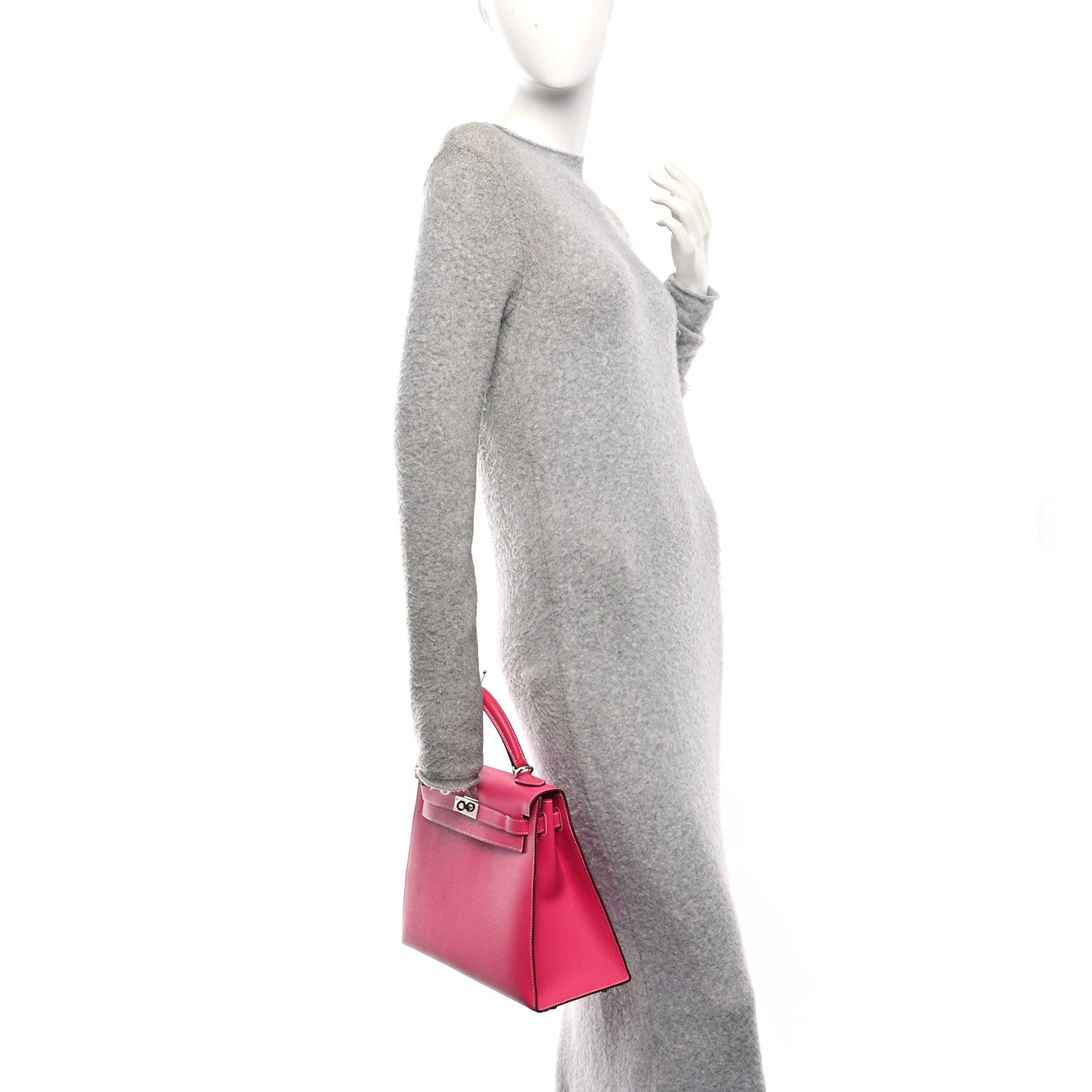 Hermes Epsom Kelly Sellier 32 Rose Tyrien 3 of 10