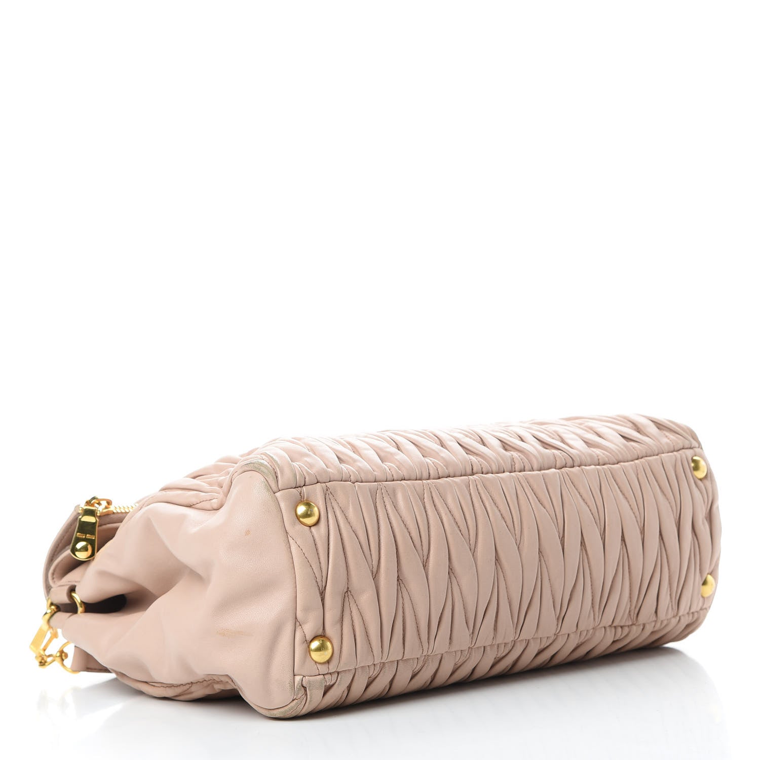 Miu Miu Nappa Matelasse Top Handle Bag Cammeo 4 of 18