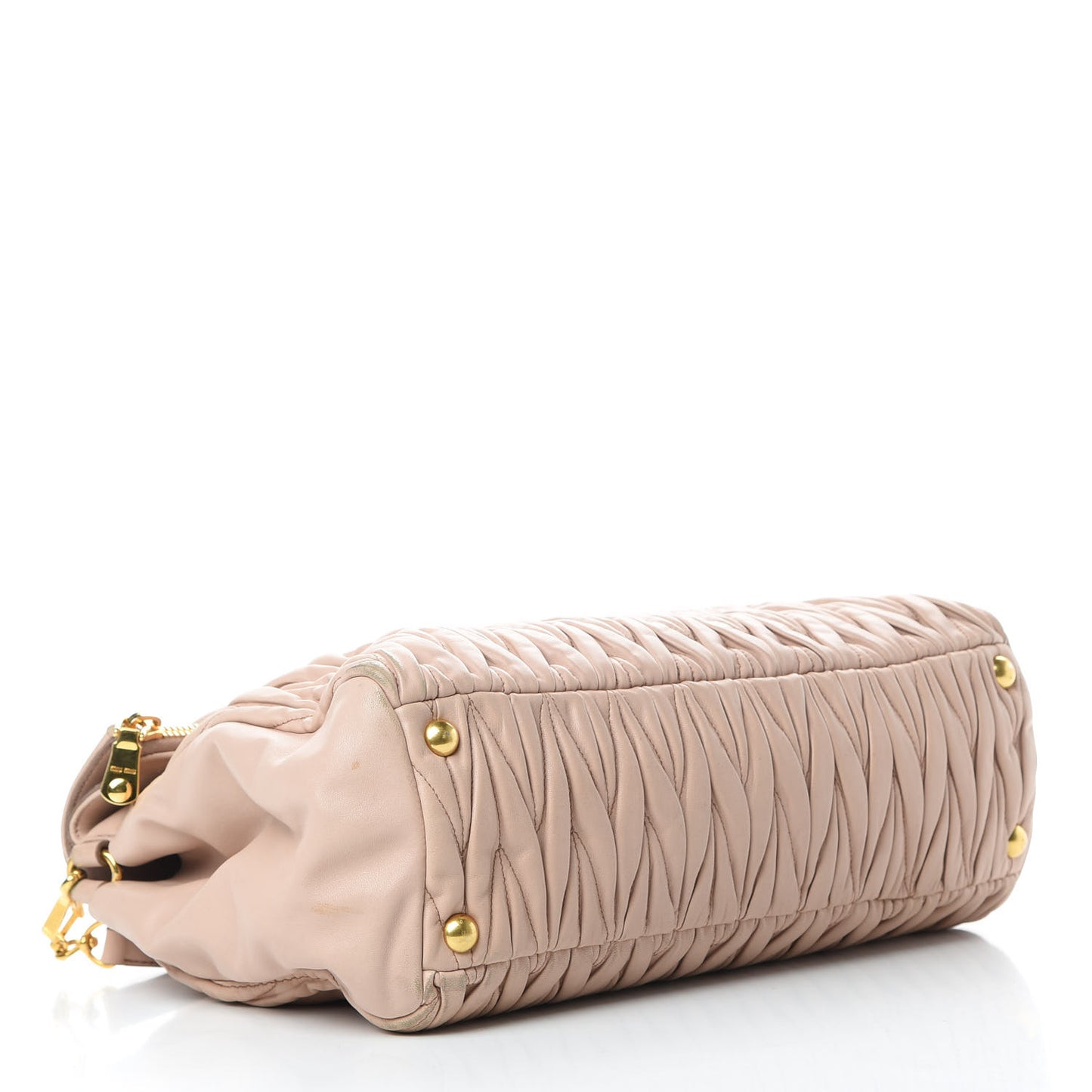 Nappa Matelasse Top Handle Bag Cammeo