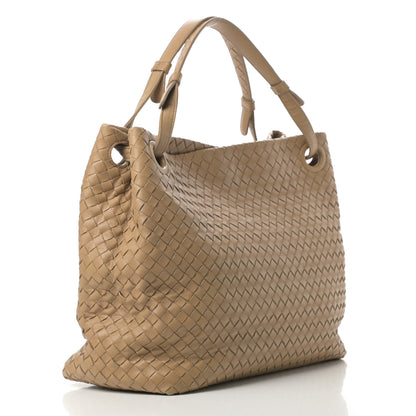 Bottega Veneta Nappa Intrecciato Garda Shoulder Bag Camel 3 of 15