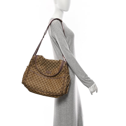Gucci Monogram Web Diaper Bag Pink 2 of 15