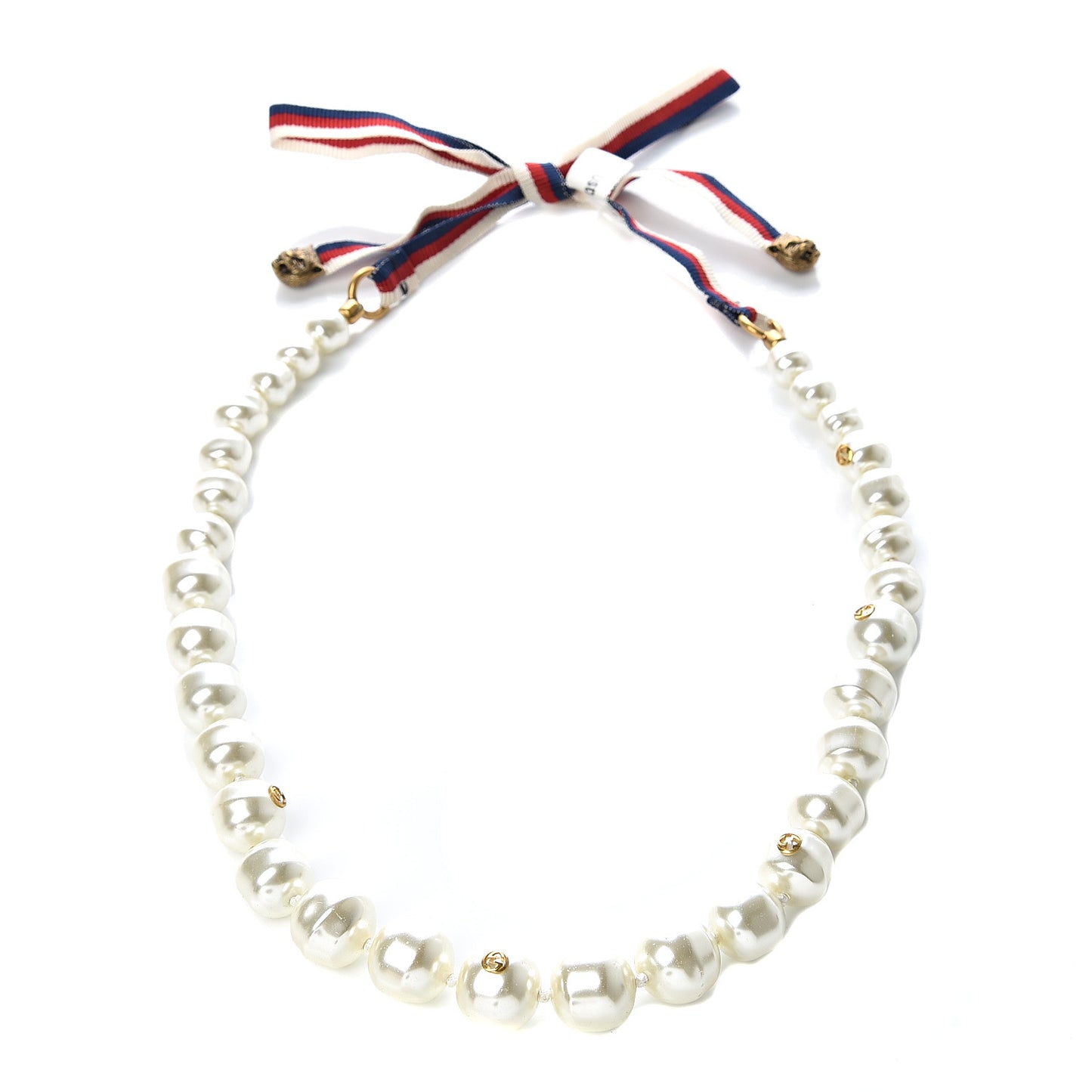 Pearl Bead GG Sylvie Necklace