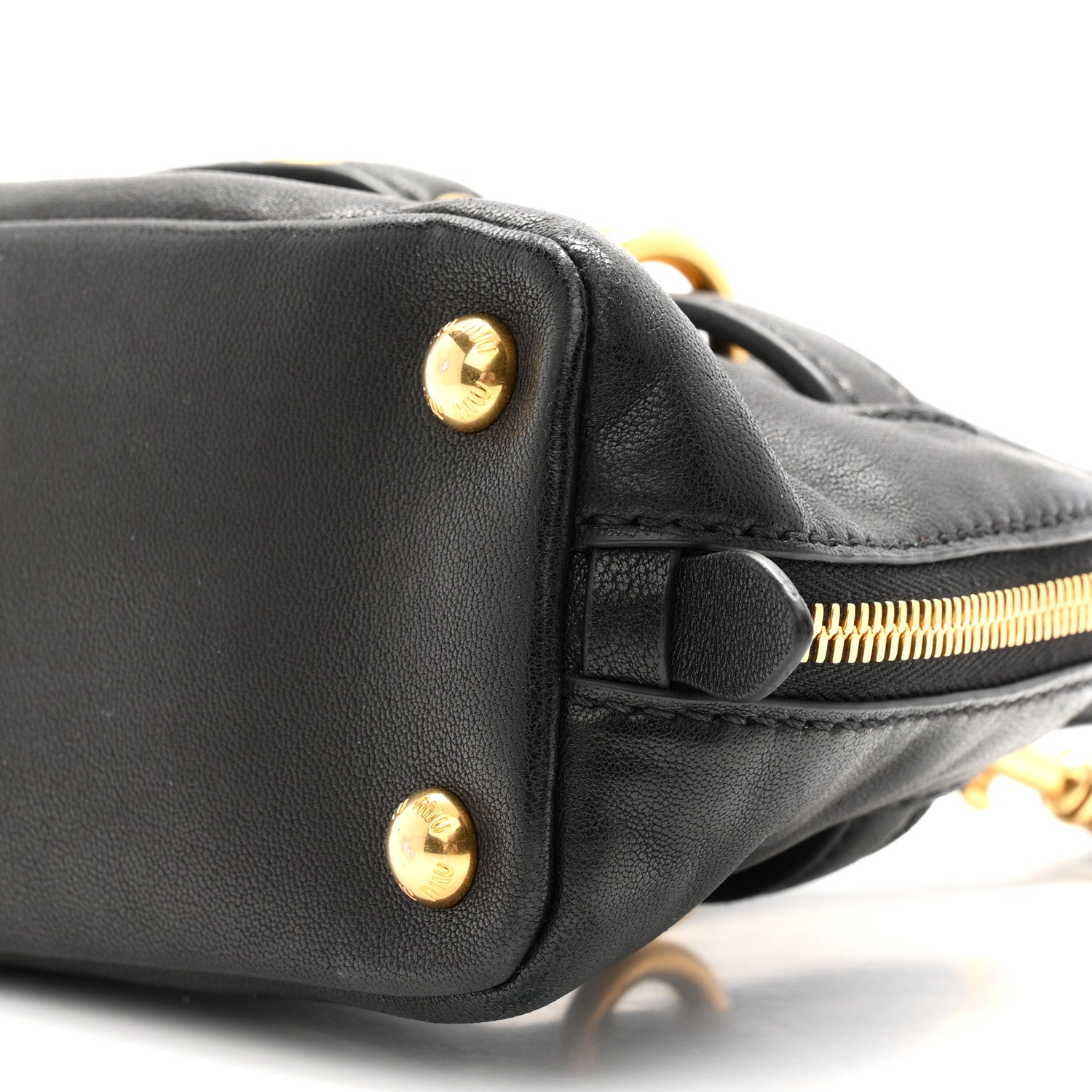 Miu Miu Nappa Mini Aventure Bag Black 9 of 9