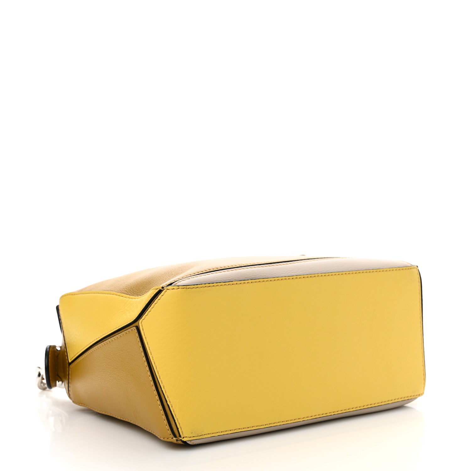 Loewe Grained Calfskin Small Puzzle Bag Ocre Yellow 4 of 11