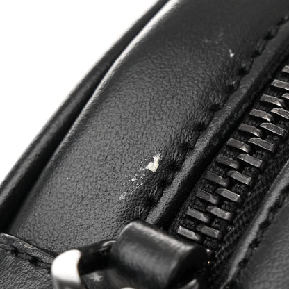 Saint Laurent Calfskin Matelasse Chevron Round Vinyle Camera Bag Black 12 of 13