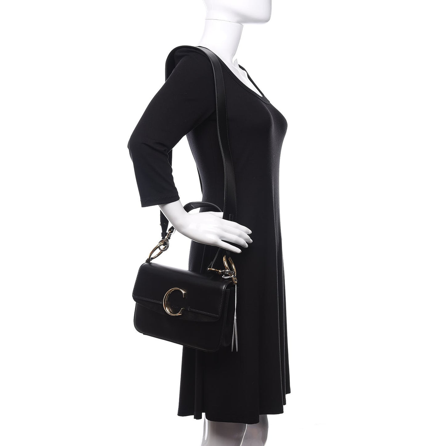 Calfskin Small C Double Carry Black