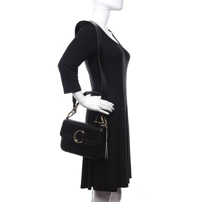 Chloe Calfskin Small C Double Carry Black 2 of 9