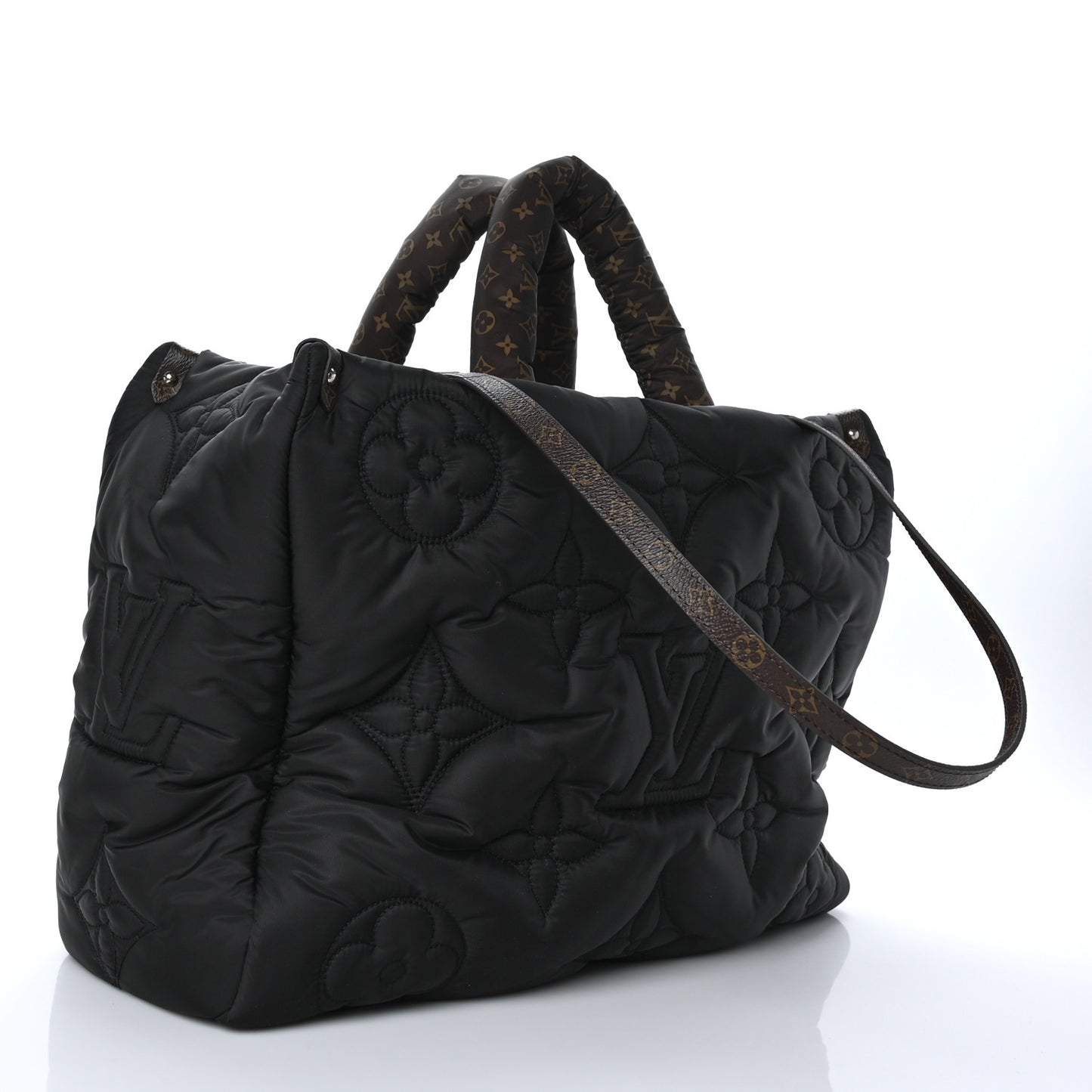 Econyl Monogram Pillow Giant Onthego MM Black