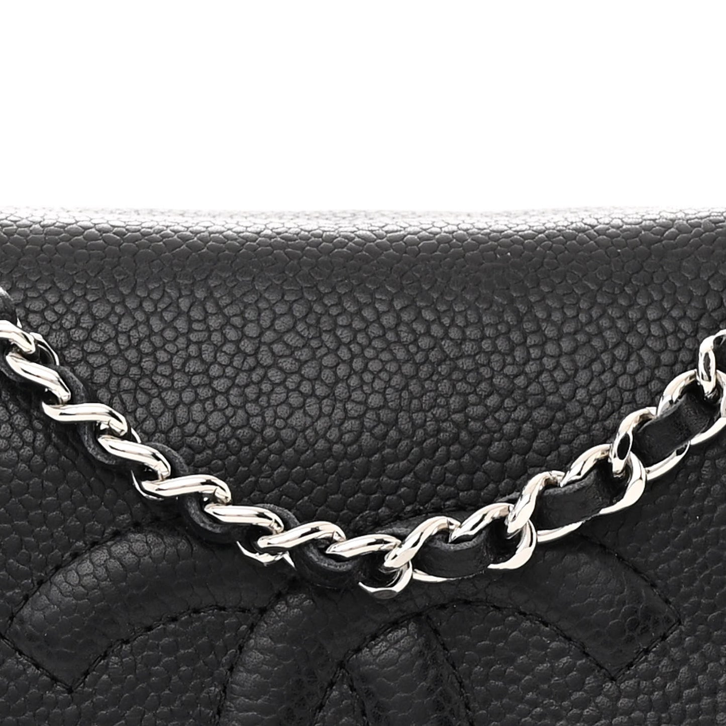 Caviar Half Moon Wallet On Chain WOC Black