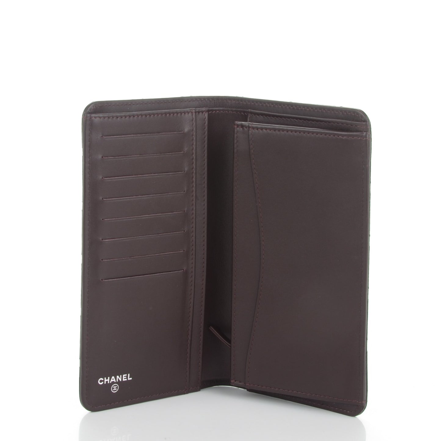 Caviar Quilted Yen Wallet Black