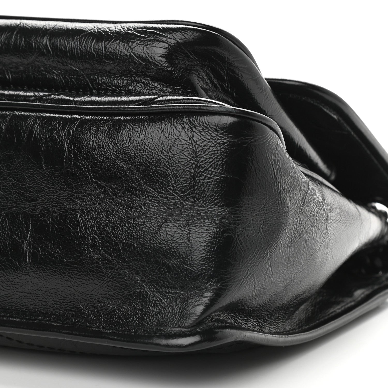 Saint Laurent Crinkled Calfskin Matelasse Monogram Medium Niki Chain Satchel Black 9 of 9
