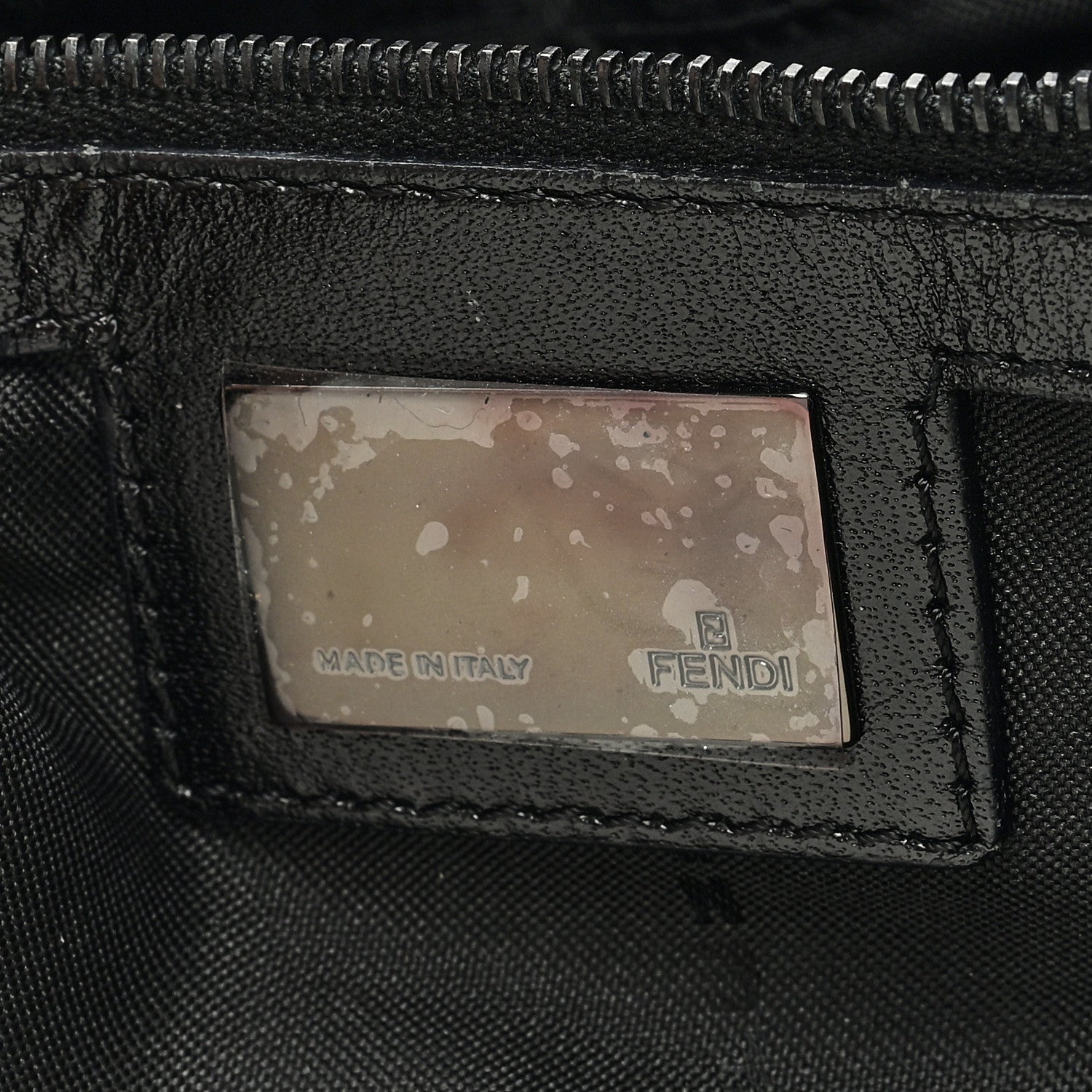 Fendi Zucchino Baguette Black 6 of 8