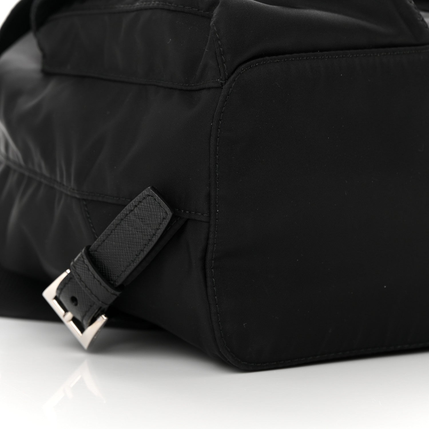 Prada Tessuto Nylon Saffiano Small Backpack Black 11 of 13