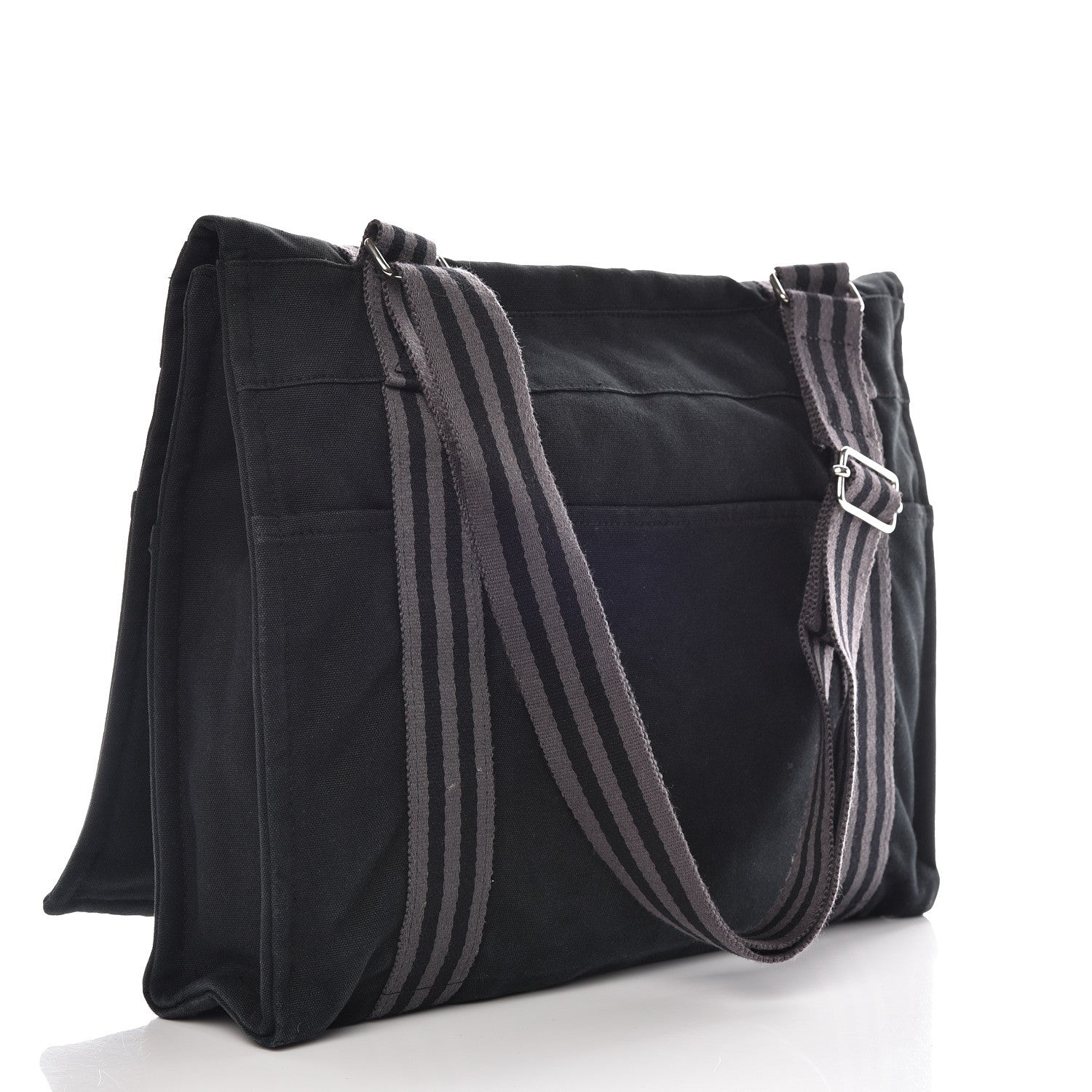 Hermes Canvas Herline Messenger Bag Black 3 of 15