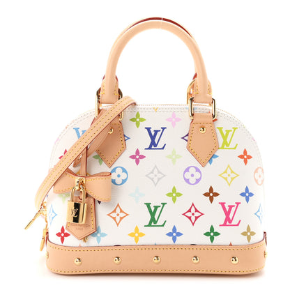 Louis Vuitton LV x TM Monogram Multicolor Alma BB White 1 of 10