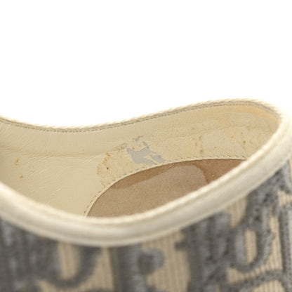 Christian Dior Canvas Oblique Walk'N'Dior Low Top Sneakers 38 Grey Stone 10 of 12