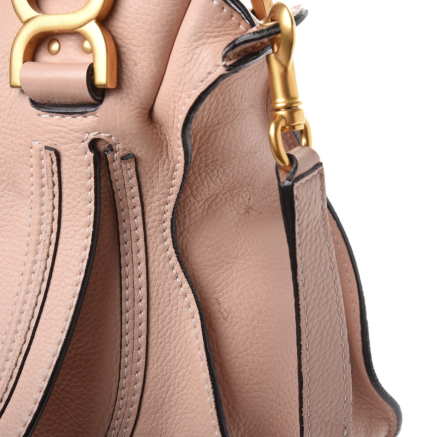 Calfskin Medium Marcie Satchel Blush Nude