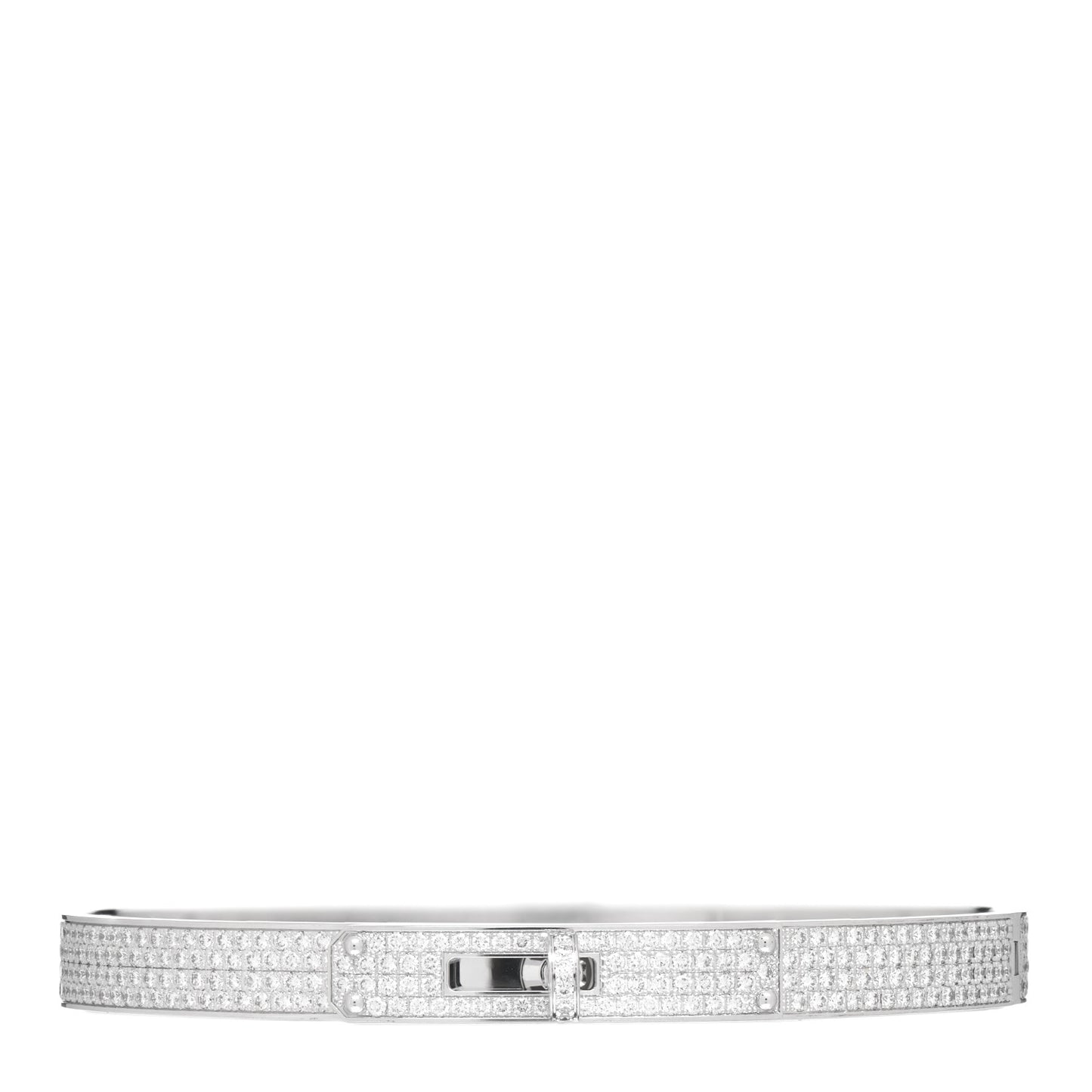 18K White Gold Diamond Kelly Full Pave Bracelet SH