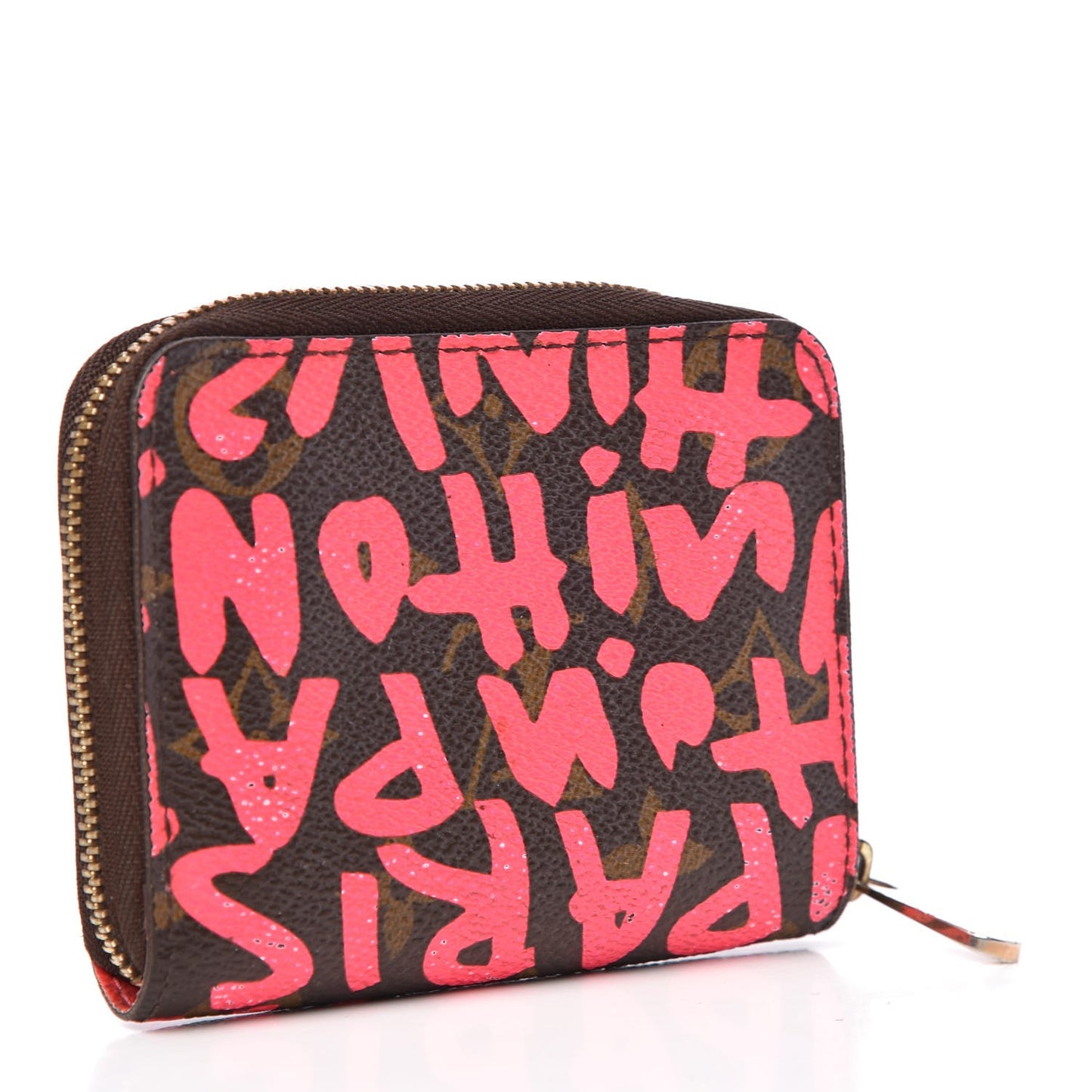 Monogram Graffiti Zippy Coin Purse Fuchsia