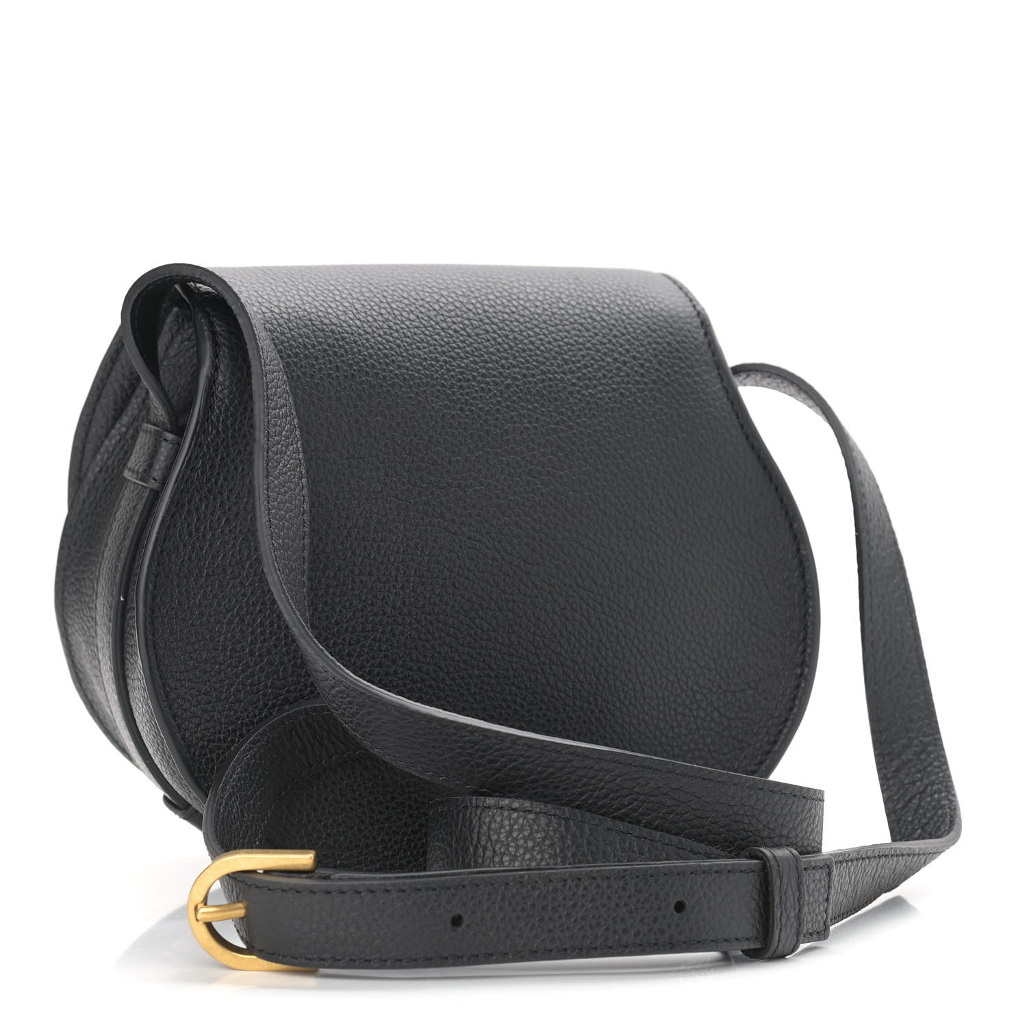 Chloe Calfskin Mini Marcie Round Crossbody Bag Black 3 of 10