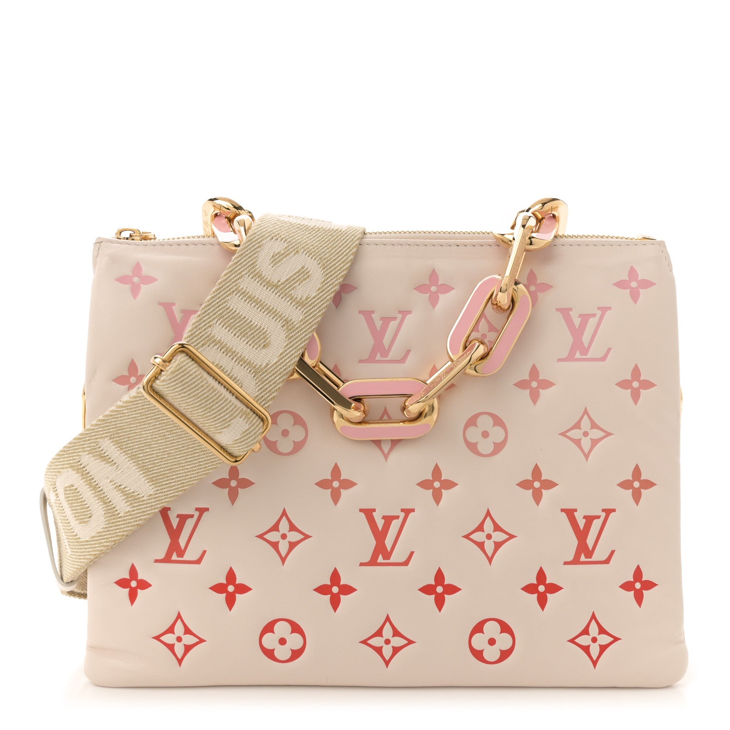 Louis Vuitton Lambskin Embossed Monogram Coussin PM Sunrise Aquarelle 1 of 12