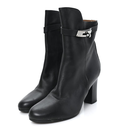 Hermes Calfskin Saint Germain Ankle Boots 37.5 Black 4 of 8