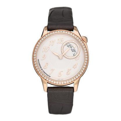 Vacheron Constantin 18K Pink Gold Alligator Diamond Bezel 30mm Egerie Quartz Watch 1205F/000R-B622 1 of 5