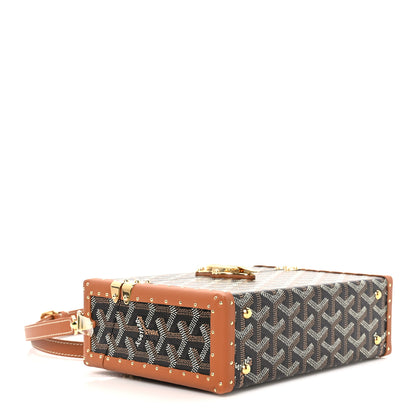 Goyard Goyardine Cassette Trunk Bag Black Gold 4 of 11