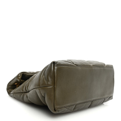 Saint Laurent Lambskin Quilted Medium Loulou Puffer Monogram Chain Satchel Seaweed Seaweed 3 of 8