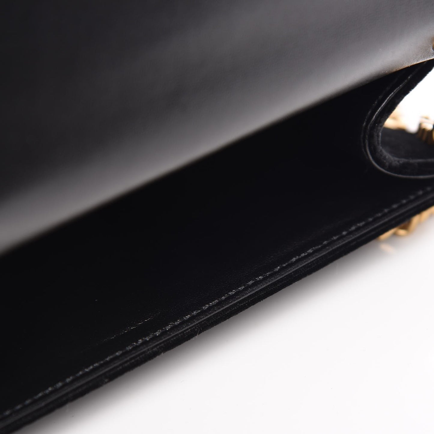 Velvet Embroidered Small Monogram Kate Satchel Black