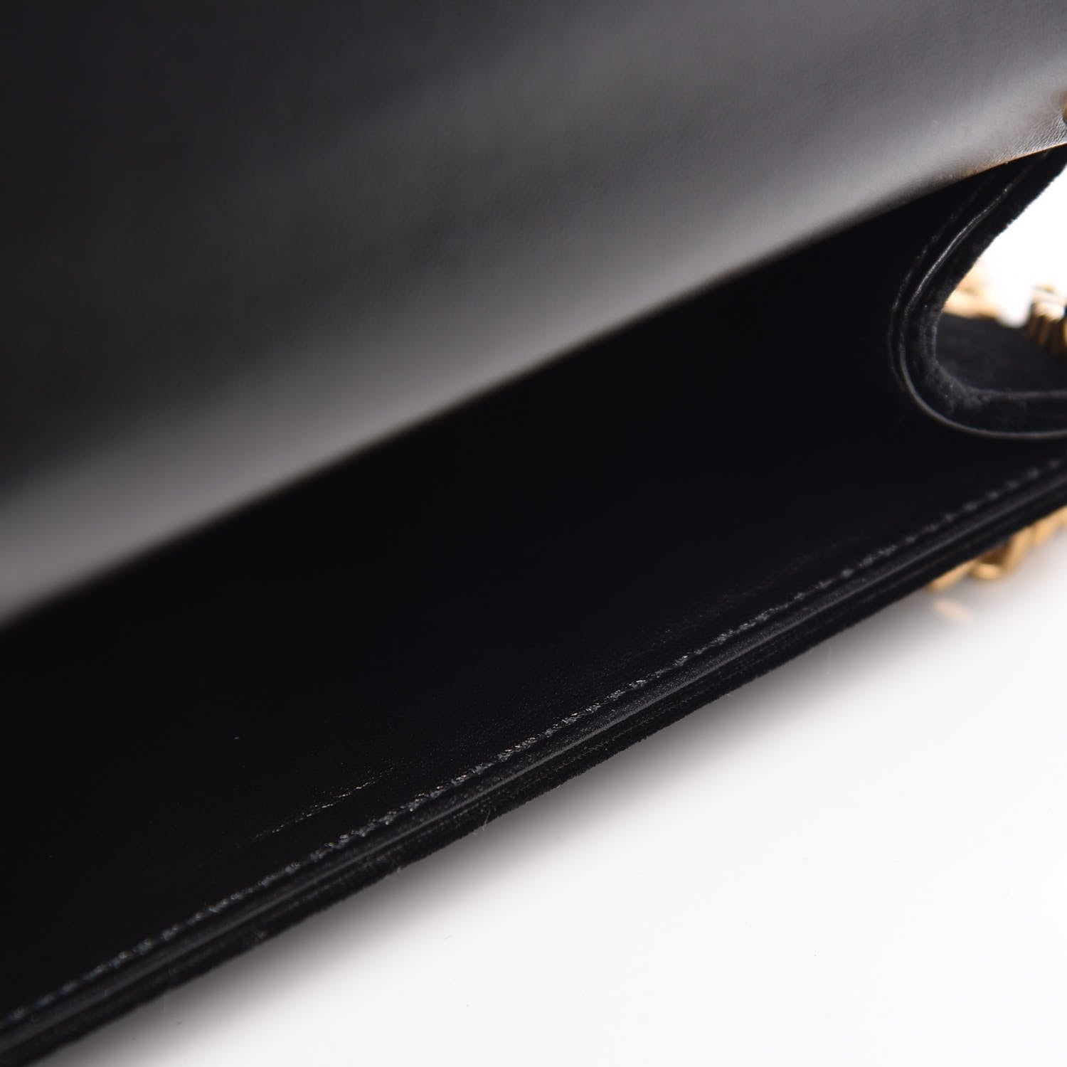 Saint Laurent Velvet Embroidered Small Monogram Kate Satchel Black 8 of 8