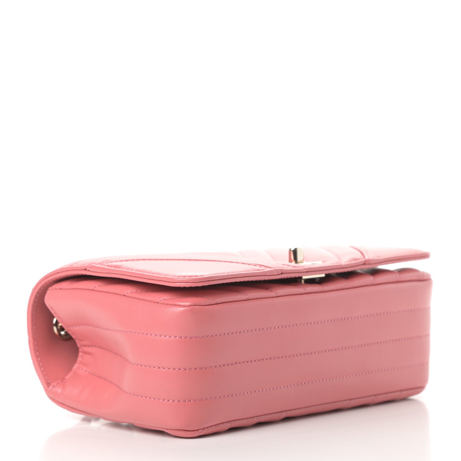 Chanel Calfskin Chevron Quilted Mini Statement Flap Pink 4 of 10