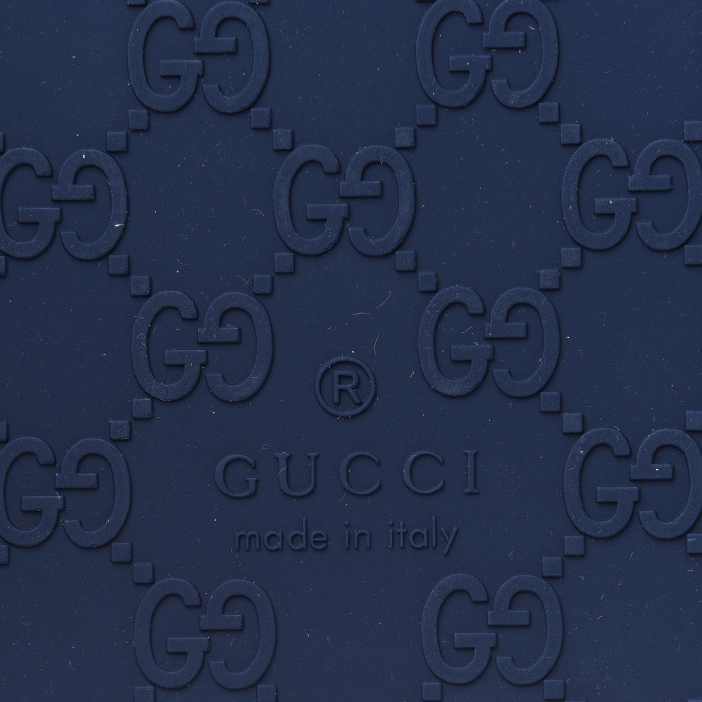 Rubber Guccissima iPad Case Navy