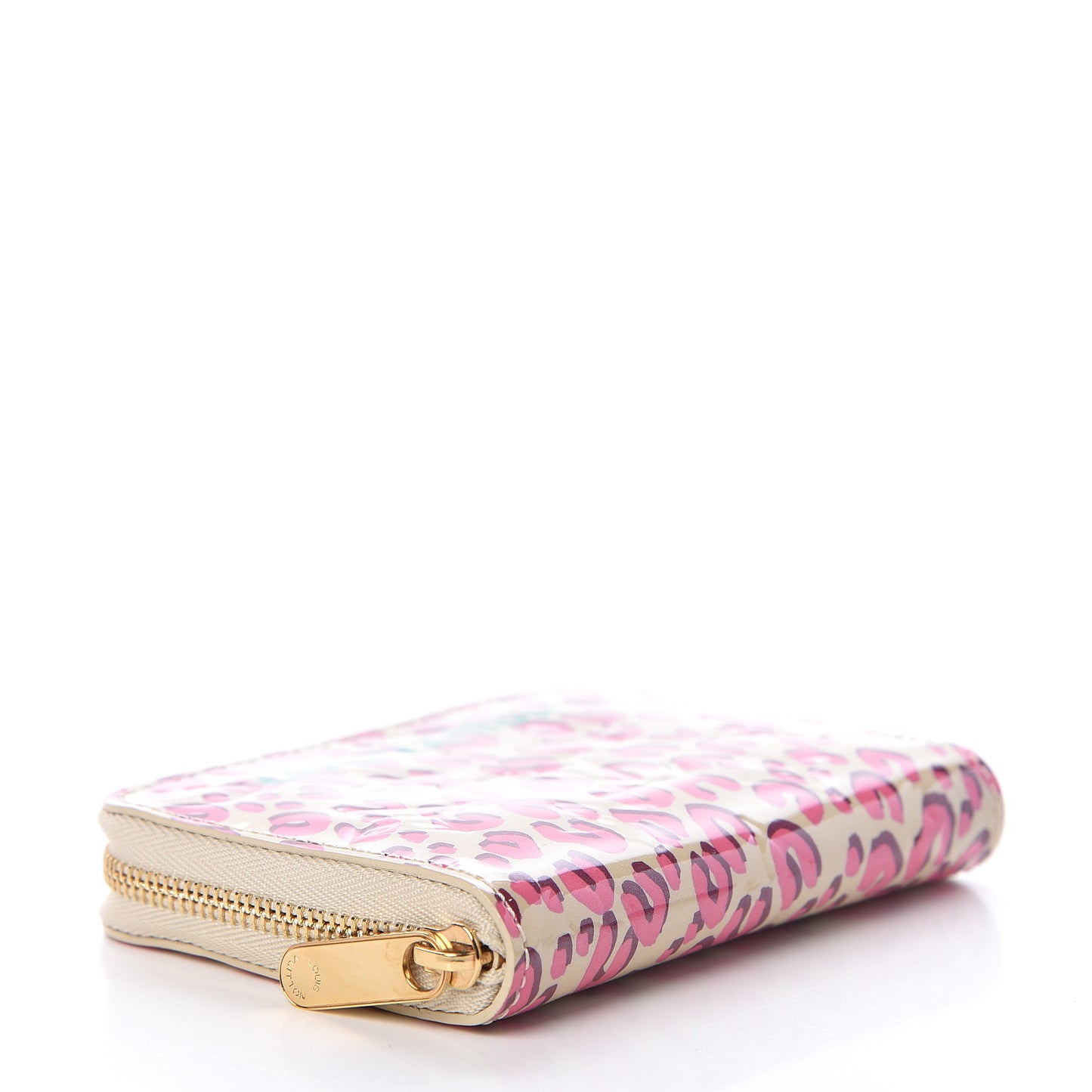 Vernis Leopard Zippy Coin Purse Blanc Corail