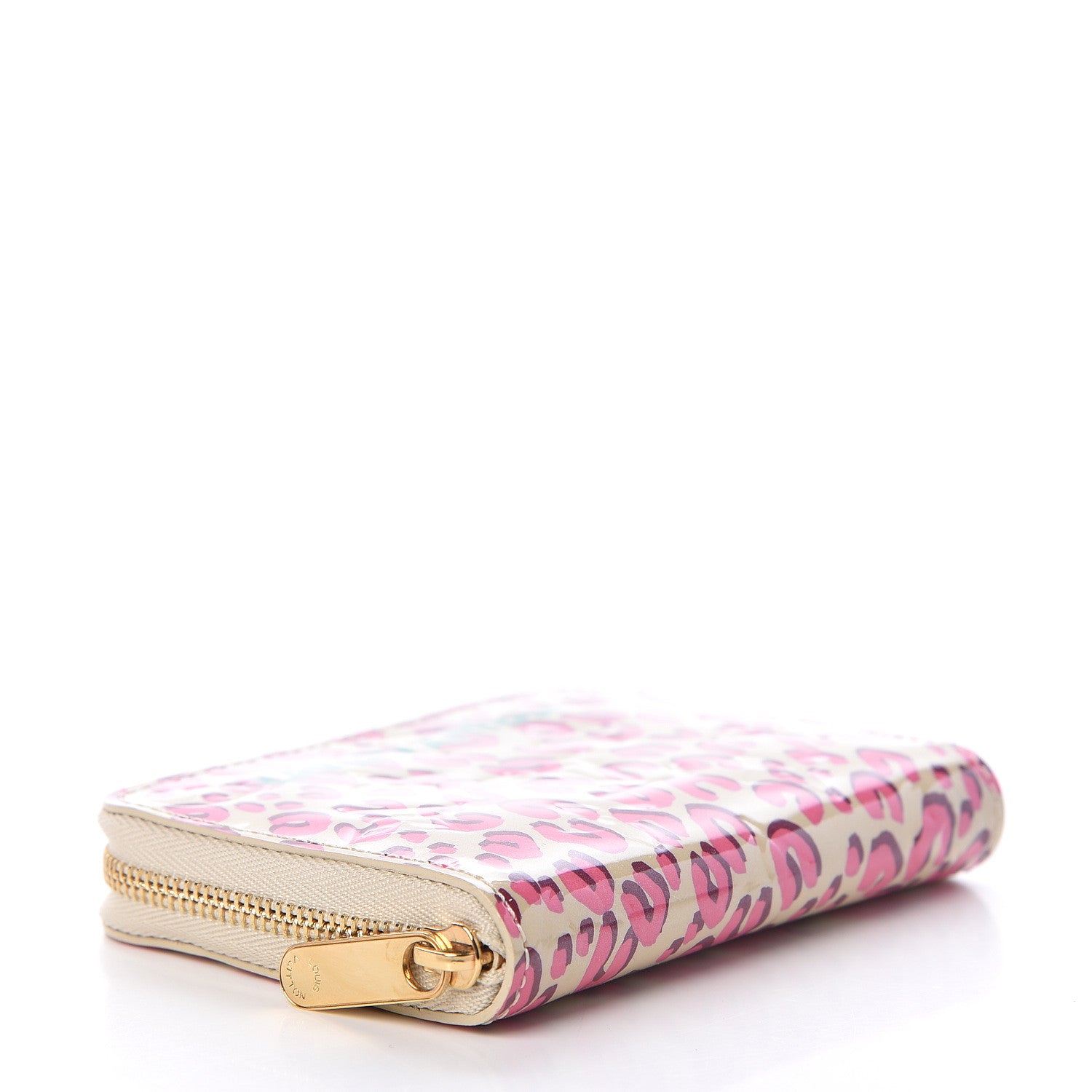 Louis Vuitton Vernis Leopard Zippy Coin Purse Blanc Corail 4 of 6