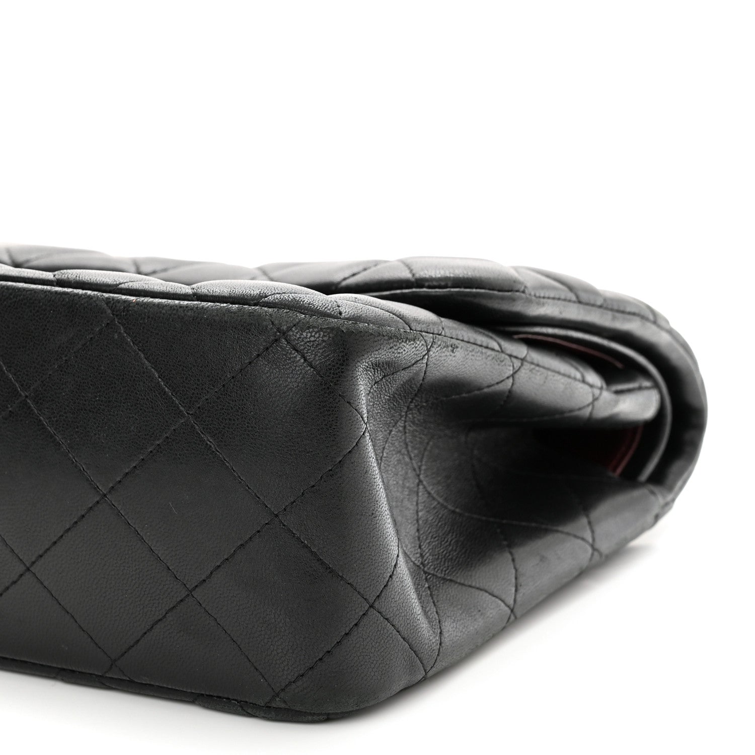 Chanel Lambskin Quilted Jumbo Double Flap Black 10 of 14
