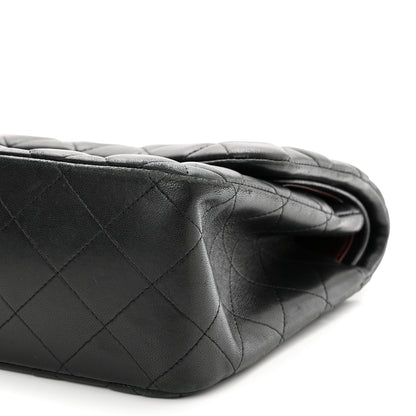 Chanel Lambskin Quilted Jumbo Double Flap Black 10 of 14